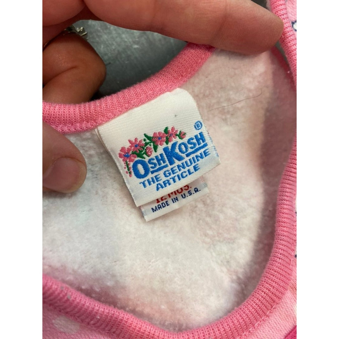 12 months vintage Osh Kosh bunny romper