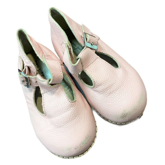 Size 8 t-strap hard sole mon petit shoes