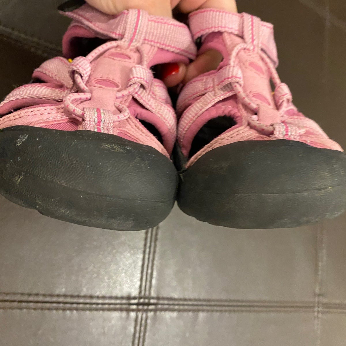 Girls size 12 pink Keen sandals