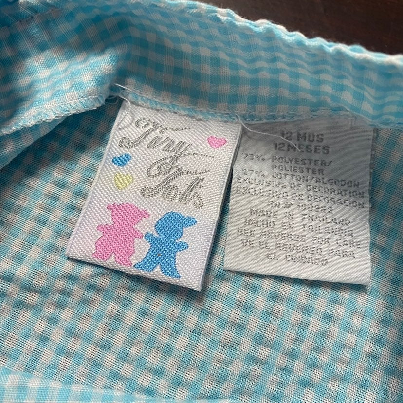 12 months vintage gingham Dress