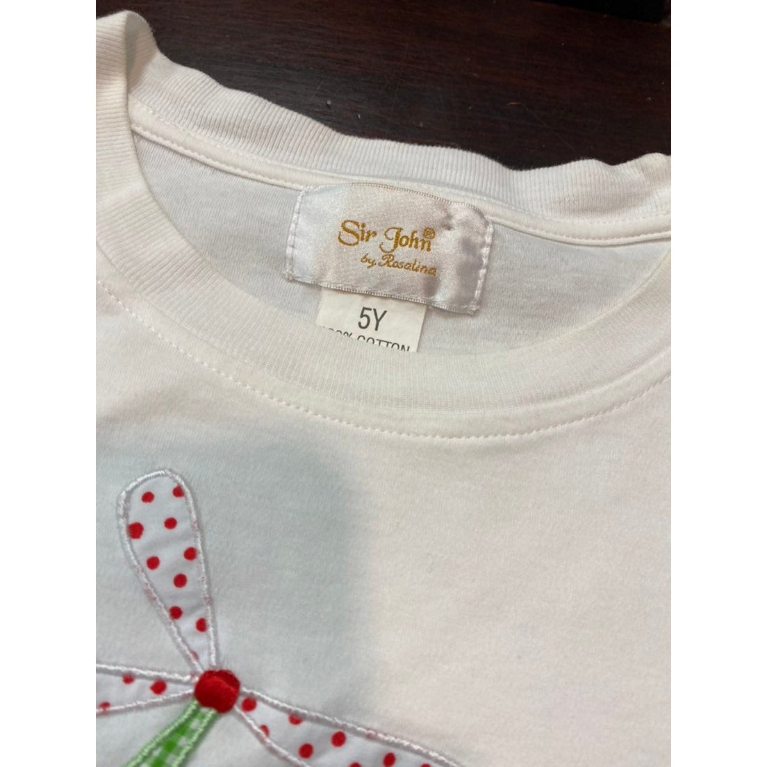 Size 5 helicopter appliqué tee