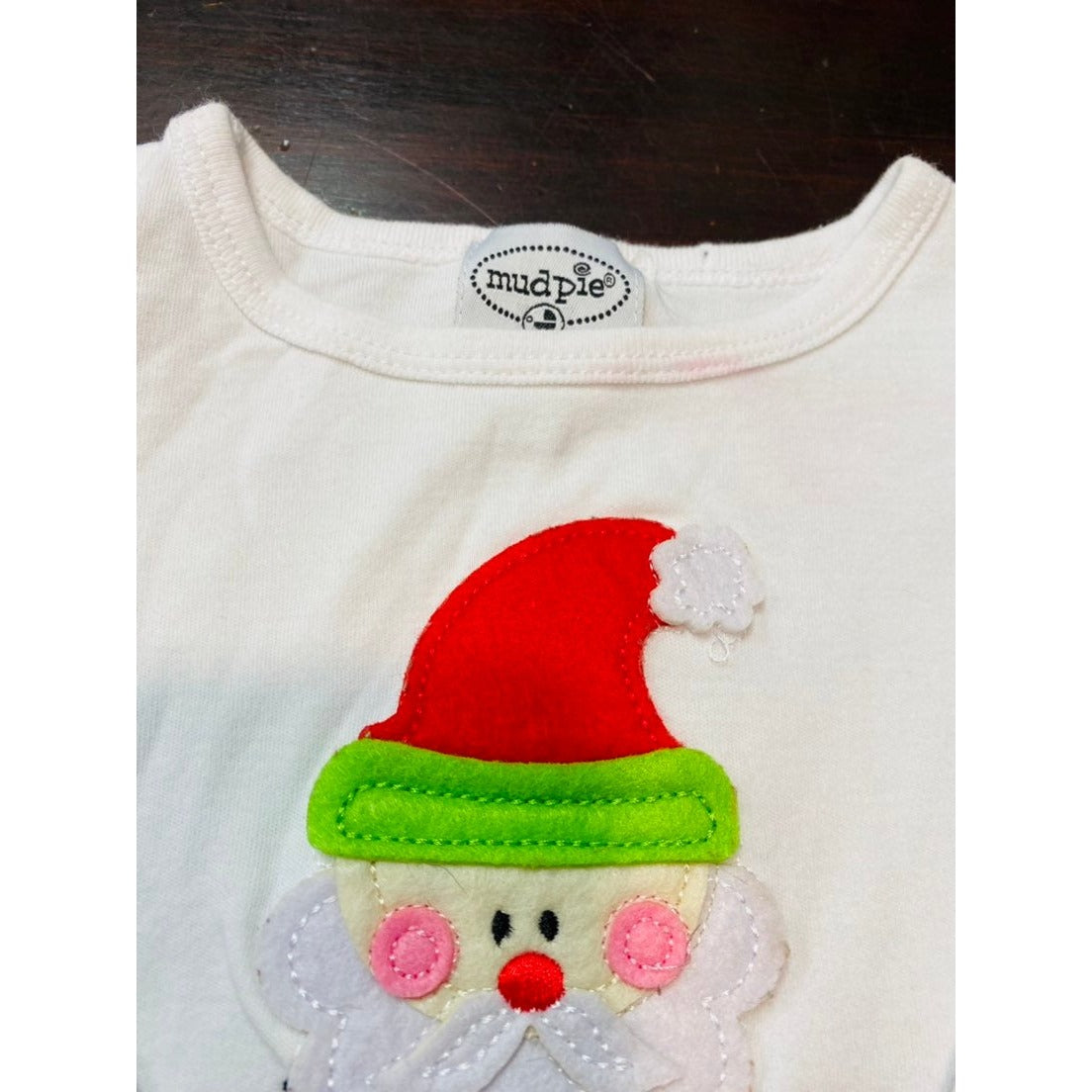 9-12 months mudpie Santa top