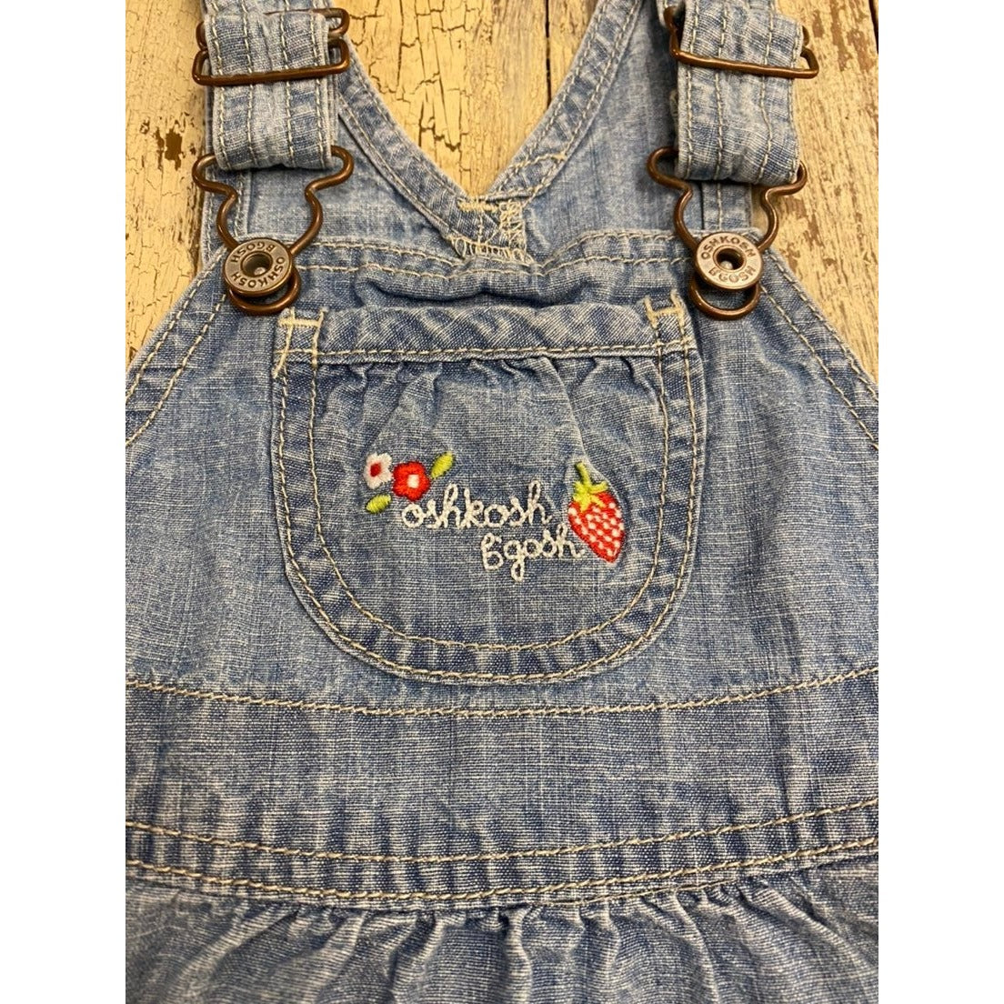 9 months vintage osh kosh overalls dress