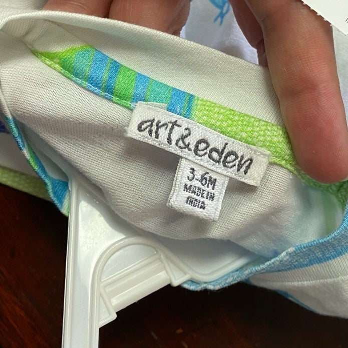 3-6 months art & eden alligator tee