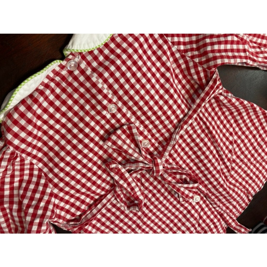 2T Little English smocked Christmas Dress
