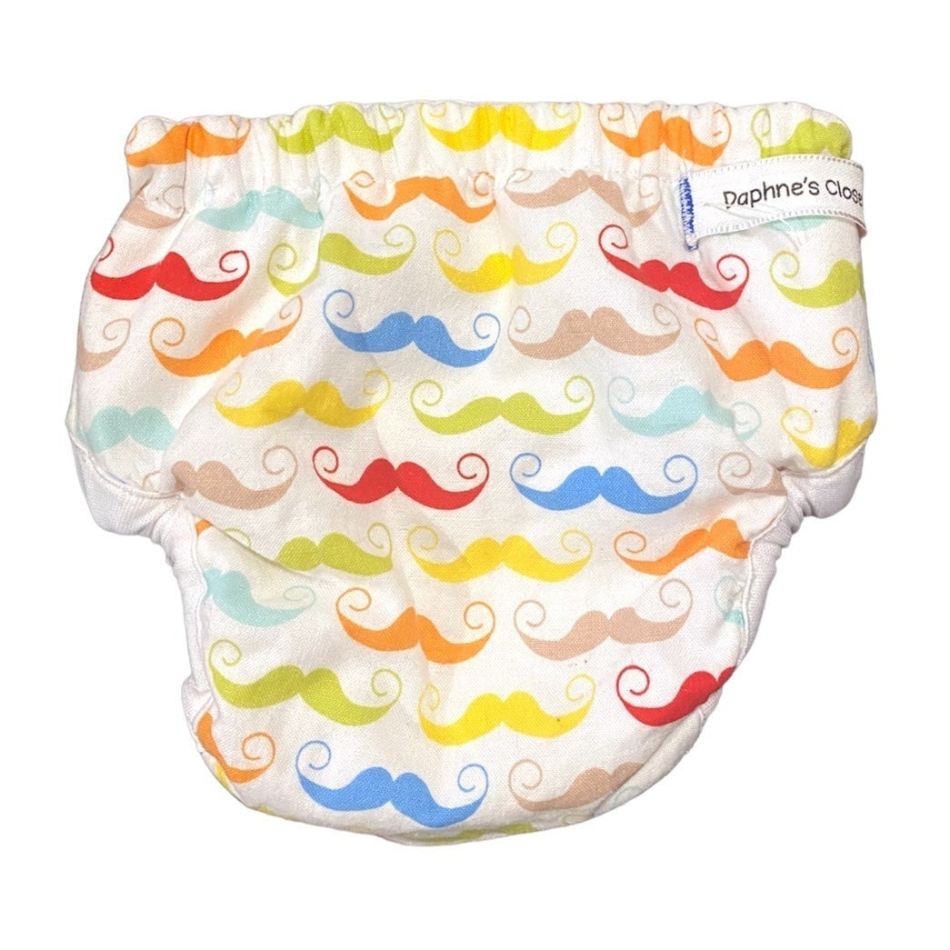 Newborn mustache cloth diaper cover bundle