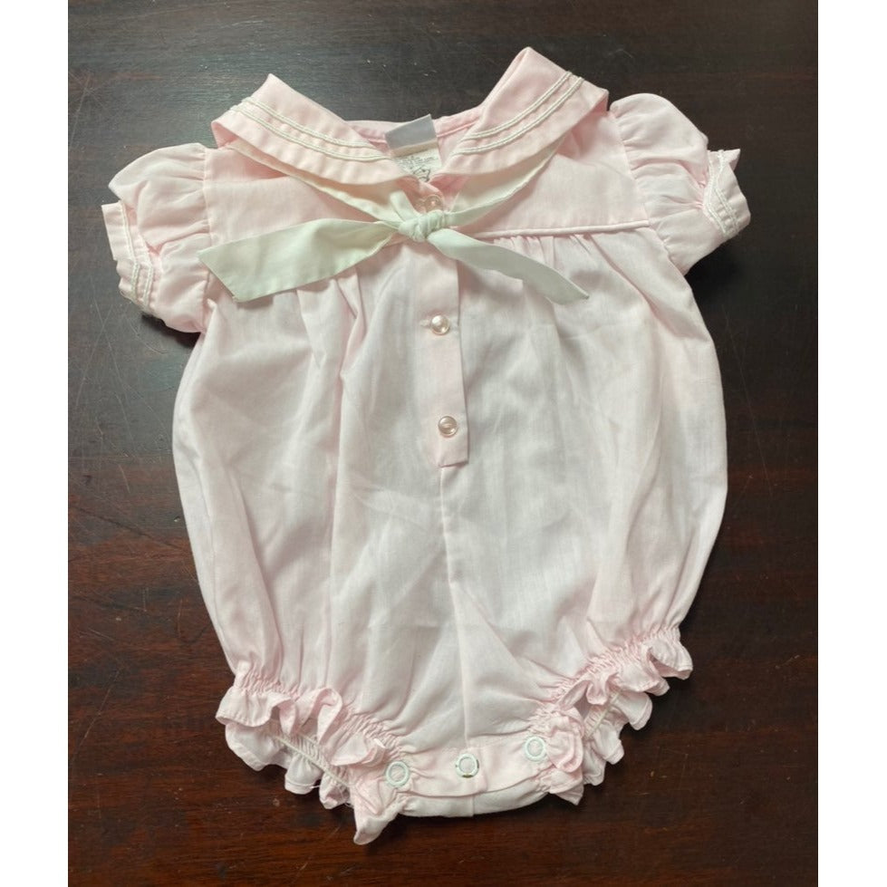 3-6 months vintage pink boutique bubble