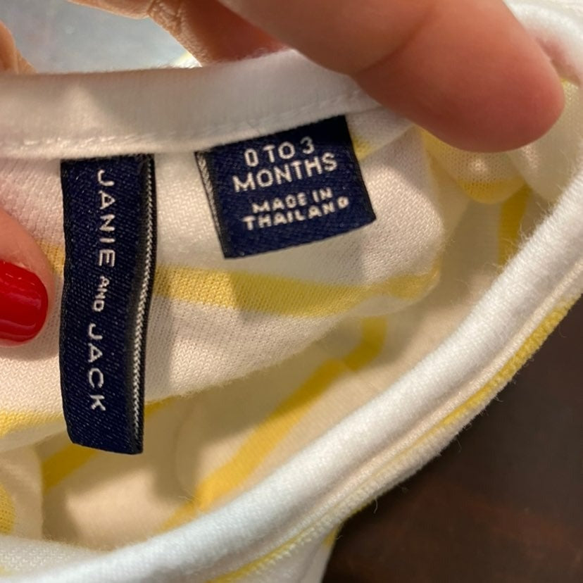 0-3 months Janie and Jack owl romper