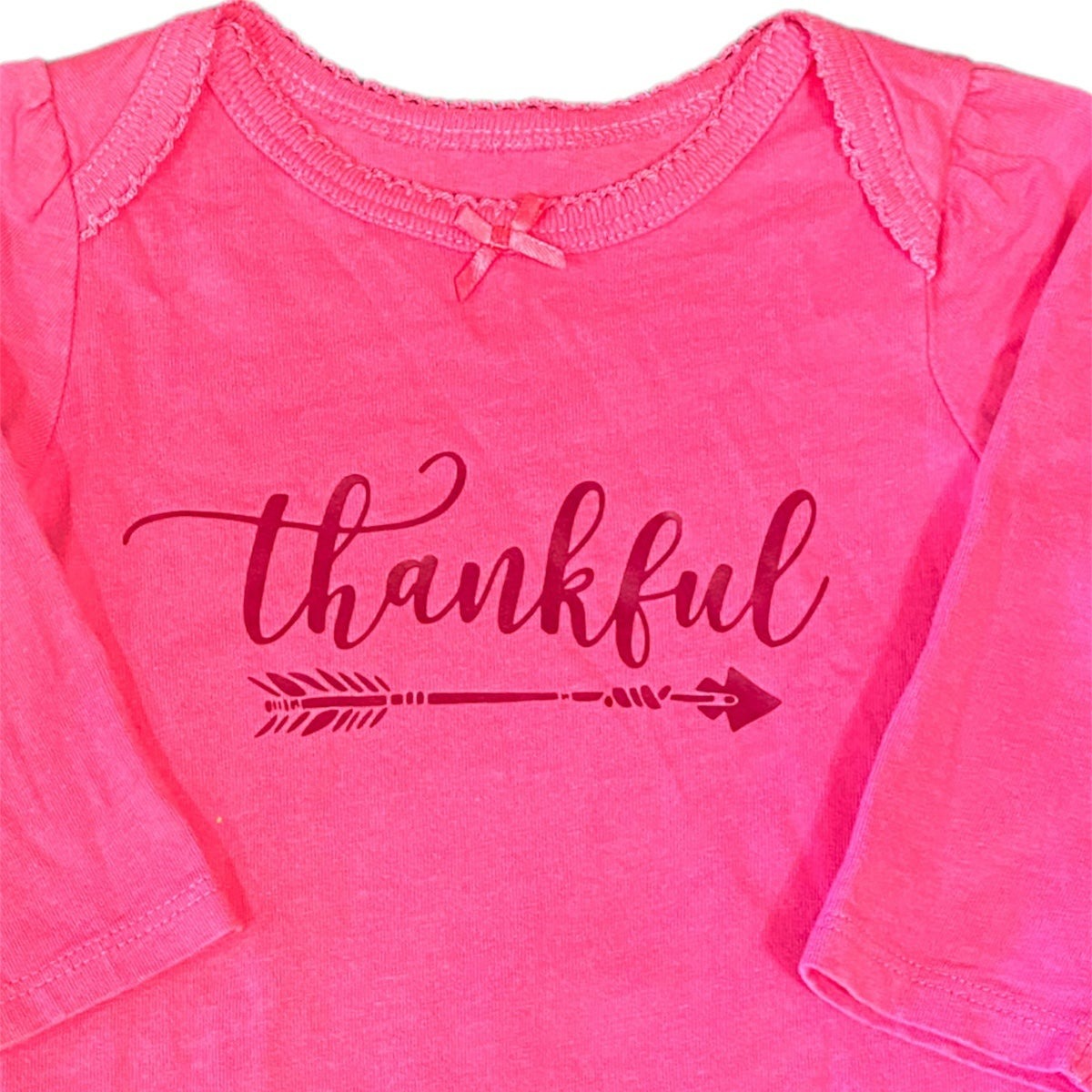 New 6 months Thankful Onesie Thanksgiving