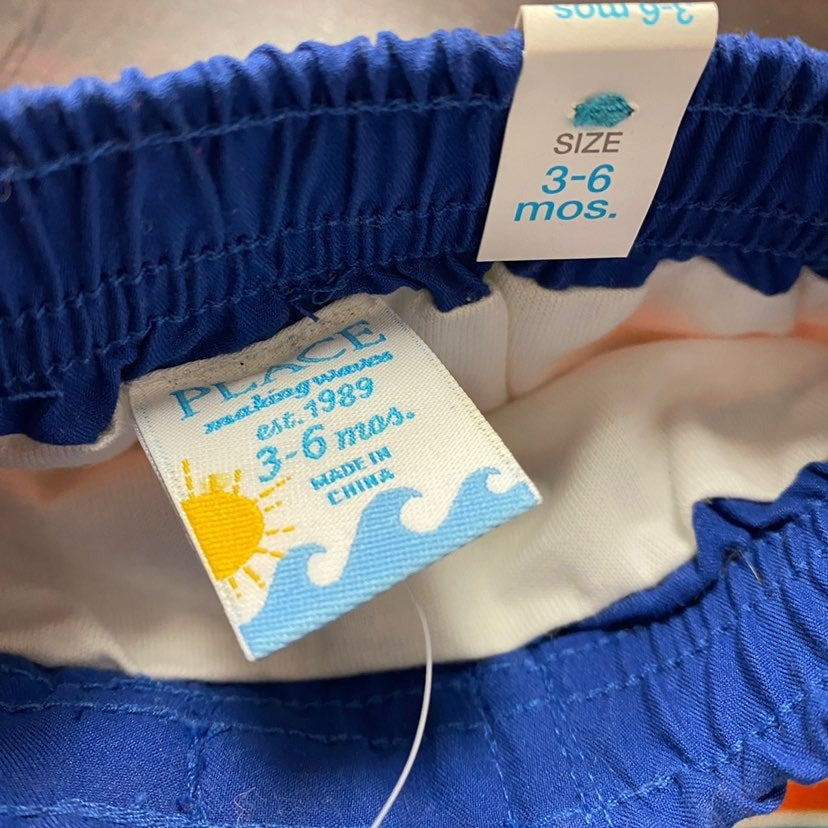 New 3-6 months boys Swim Trunks