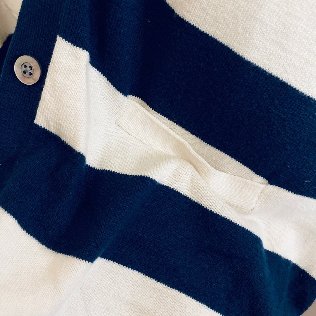 Small Vineyard Vines blue and white striped cardigan