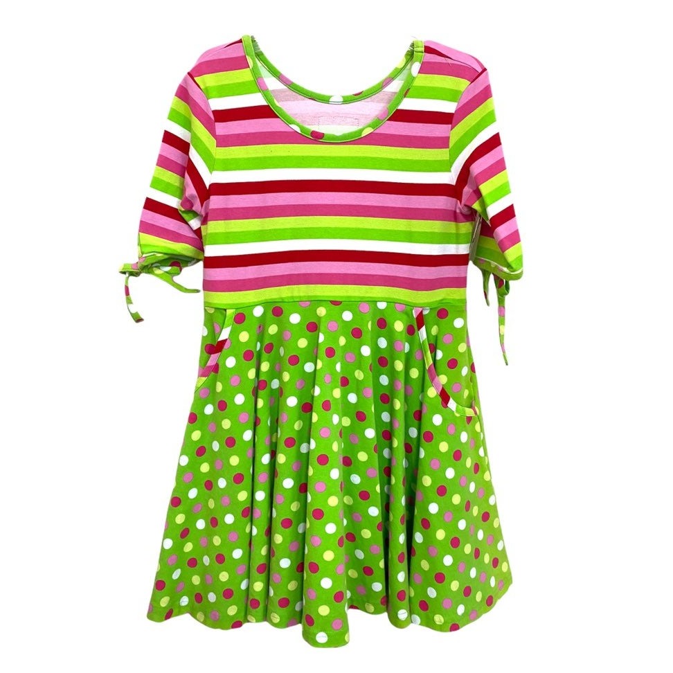 6/7 Eleanor Rose Christmas Dress SummerKids901 6/7 Eleanor Rose Christmas Dress SummerKids901