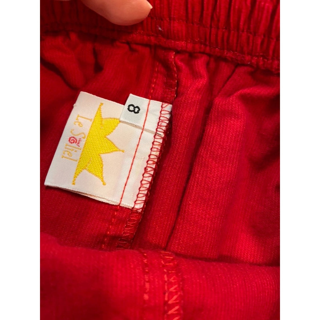 Size 8 red corduroy skirt