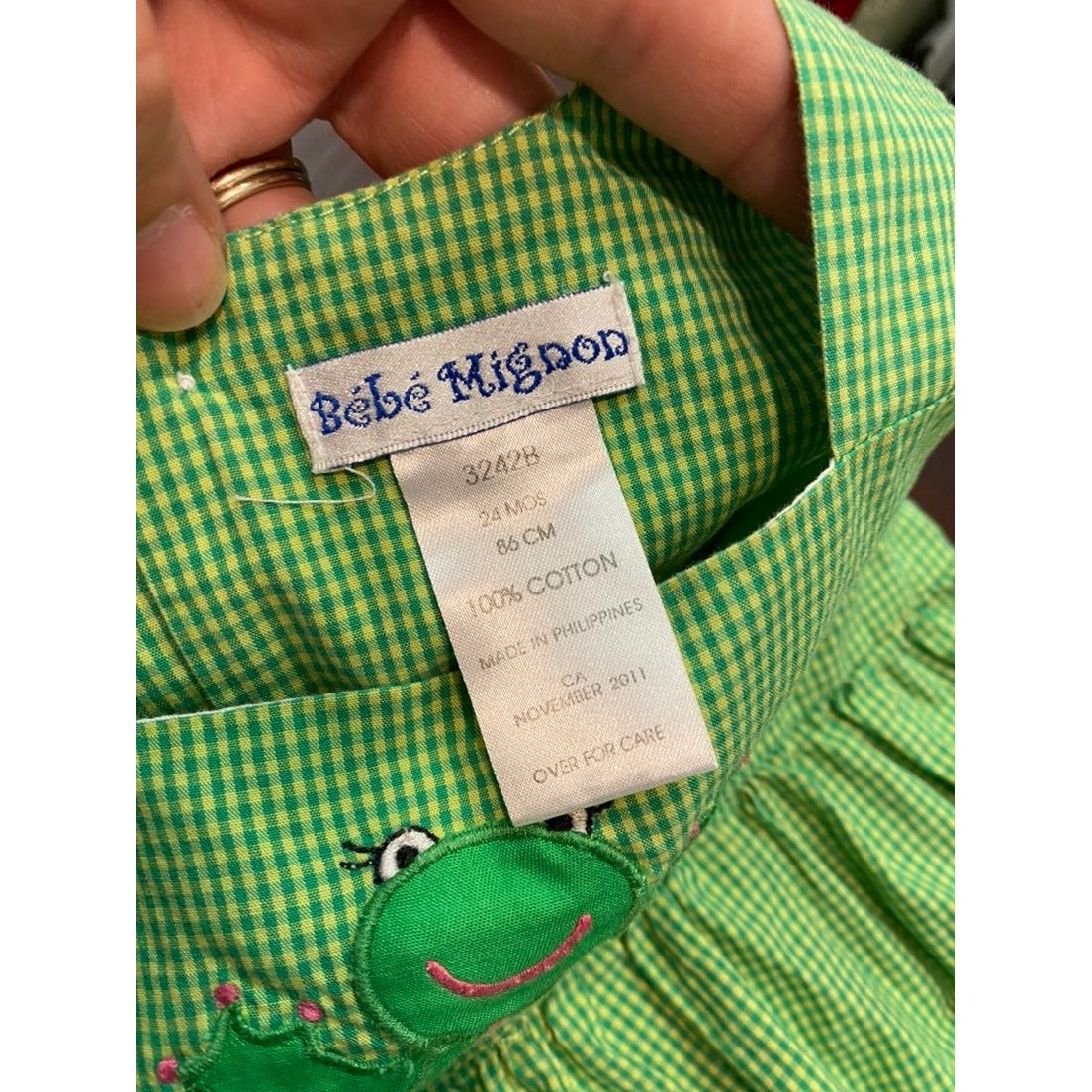 24 months frog bubble Romper