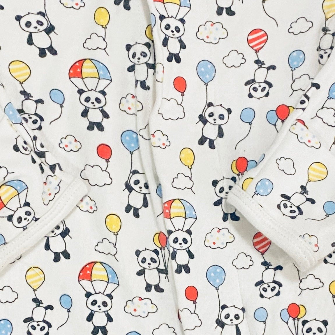 0-3 months magnetic me panda coverall romper