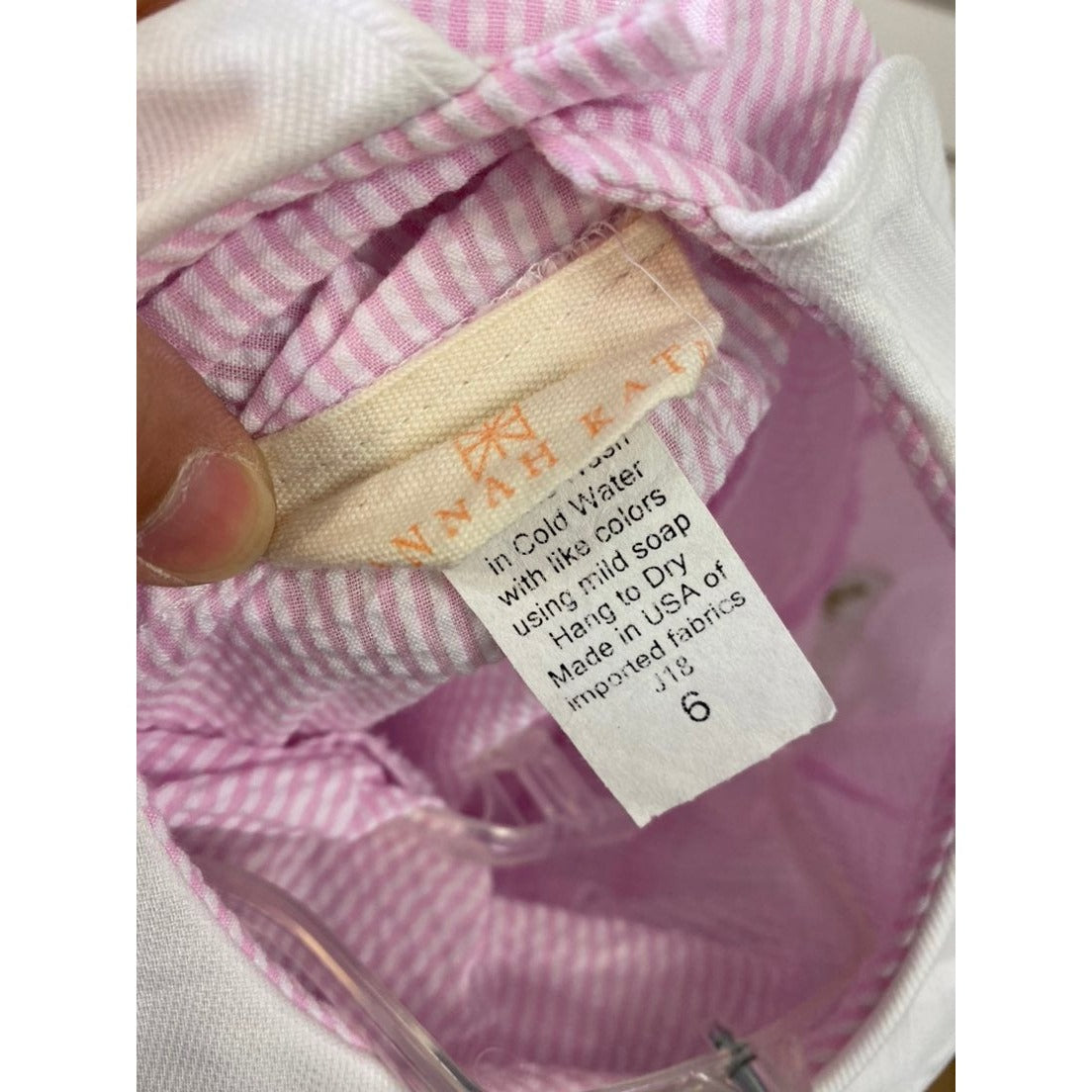 Size 6 pink seersucker Dress