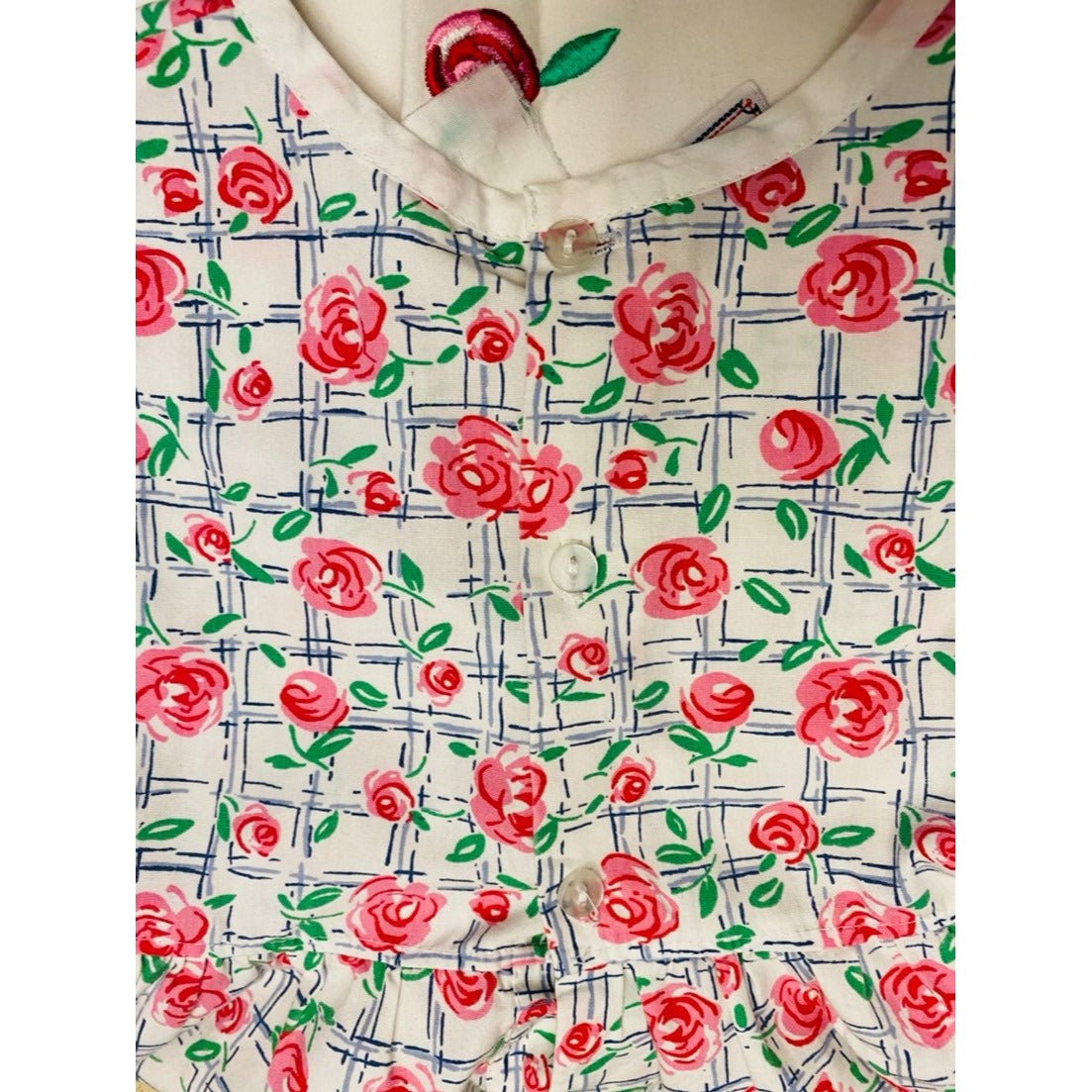 4/5 vintage floral Dress - roses