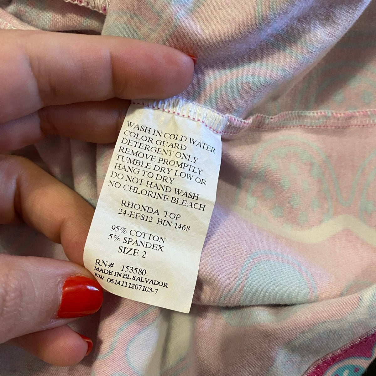 Size 2 Eleanor Rose summer tunic