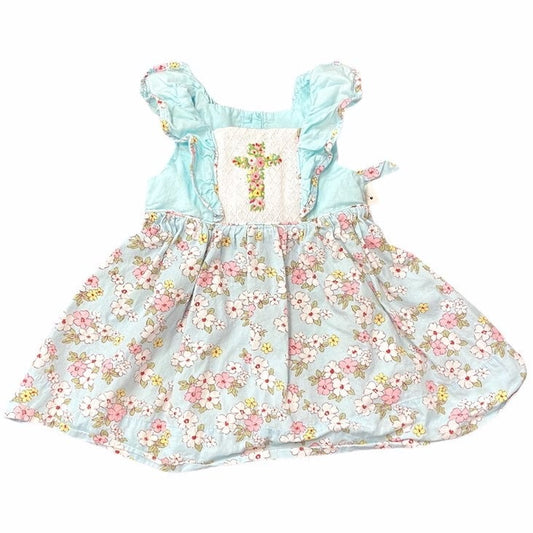 12 months smocked cross Dress