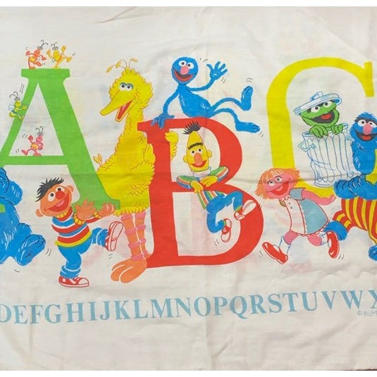 Vintage Sesame street pillowcase HTF