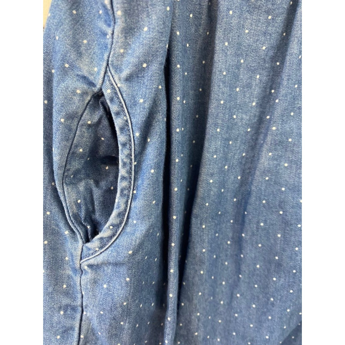 0-3 months denim chambray Romper
