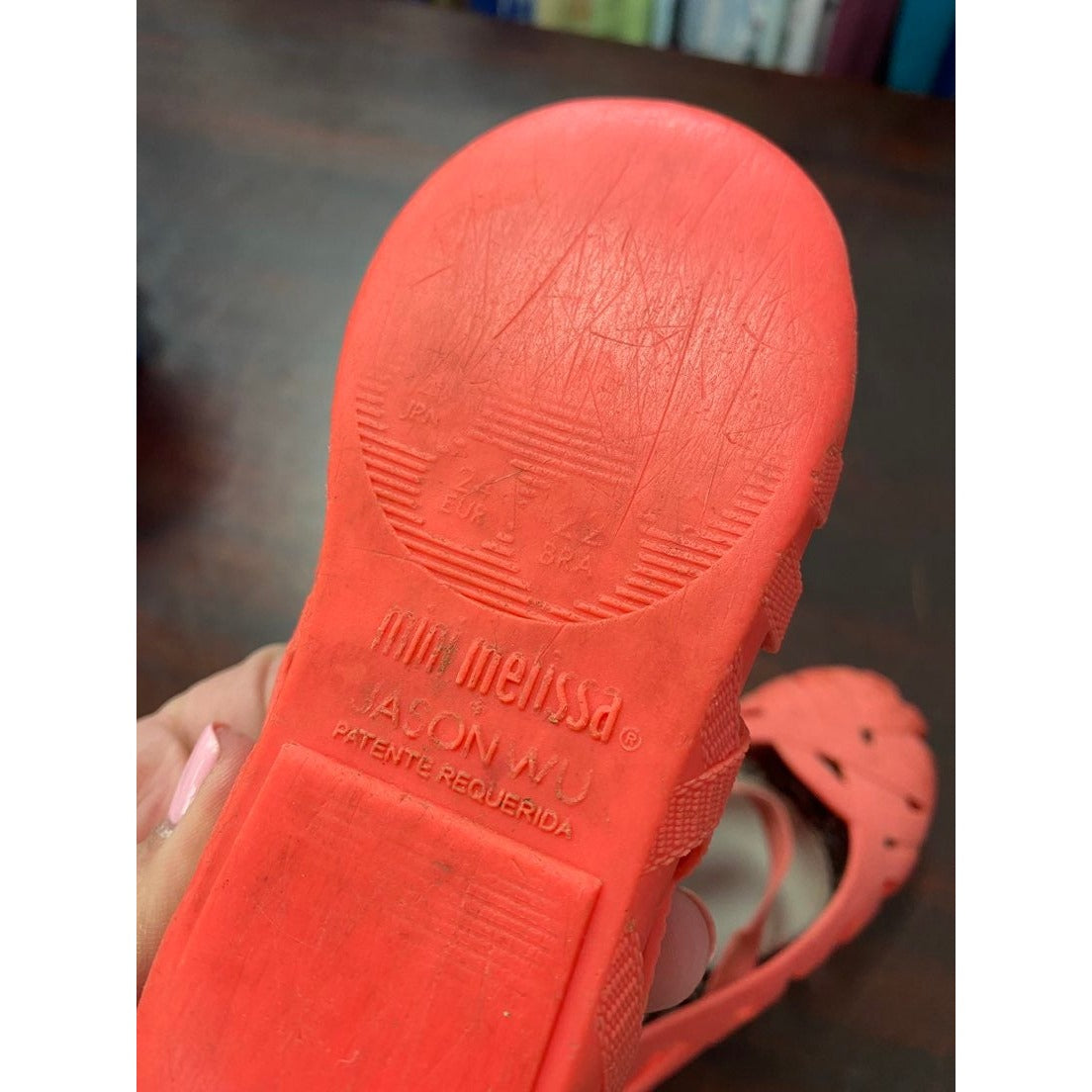 Size 6 Mini Melissa Mini Jean Jason Wu ballet flats