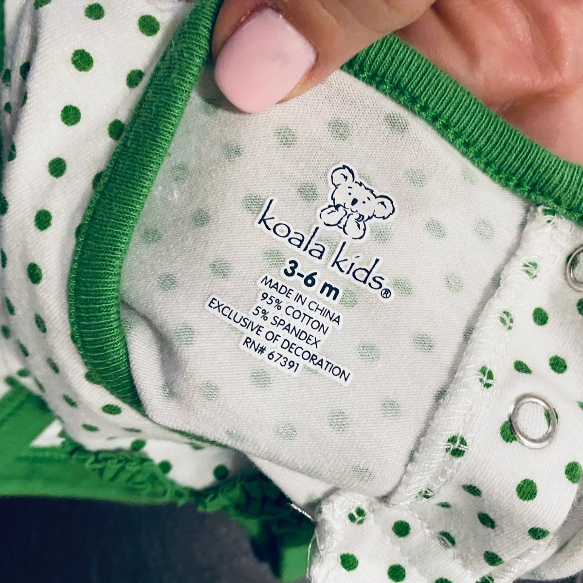 3-6 months shamrock top for St. Patrick’s day