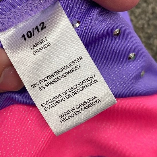 Girls 10/12 Gymnastics Leotard