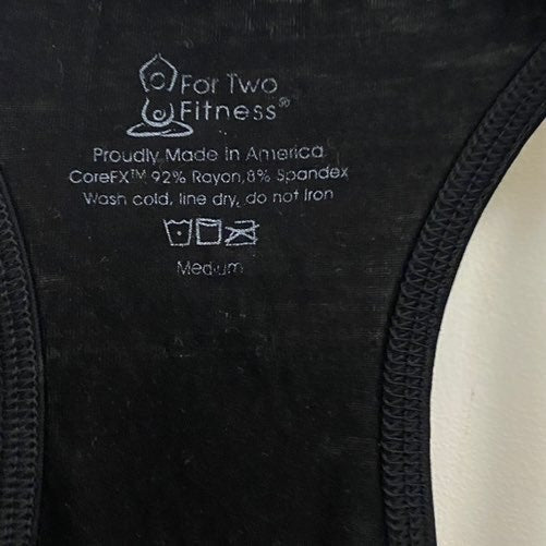 New Medium maternity "sweating for two" fitness tank
