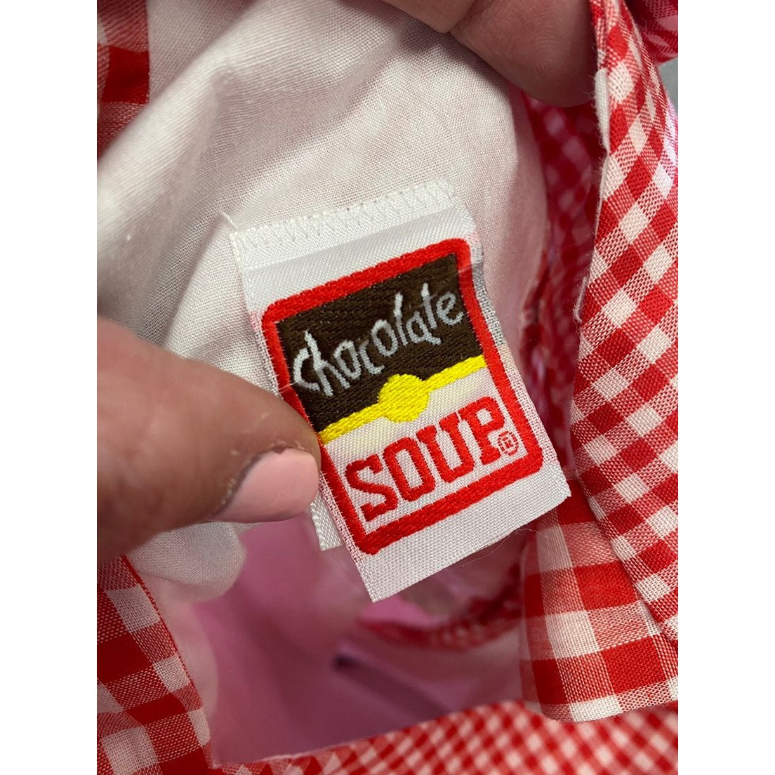 Size 4 vintage Chocolate Soup apron dress
