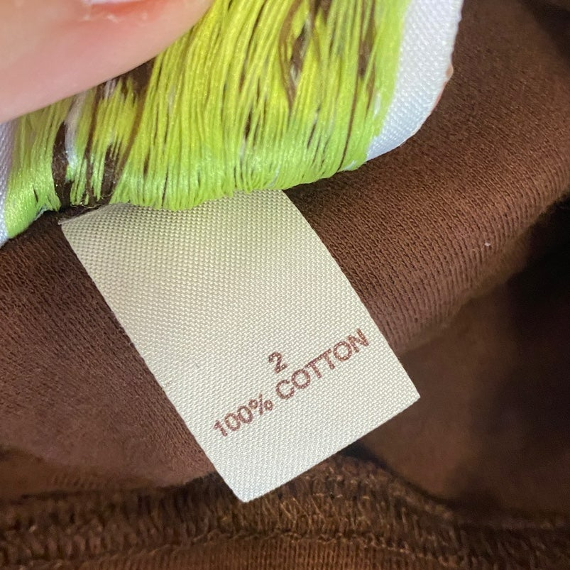 Size 2 Jackson French knot Thanksgiving turkey top