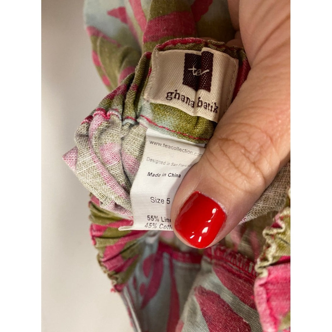 Size 5 Tea collection batik halter Dress