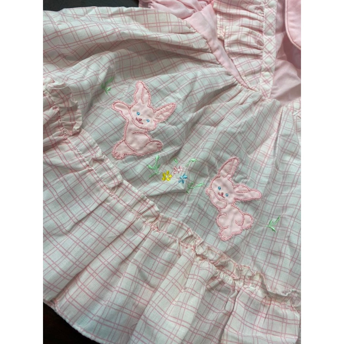 Vintage pinafore baby girls dress