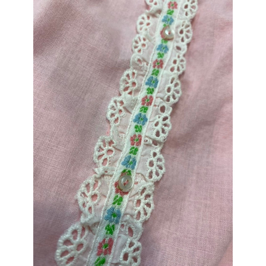 Vintage baby girls embroidered day gown