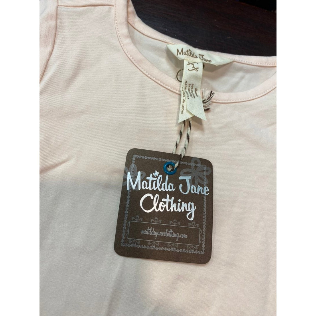 New Size 2 Matilda Jane pink puffer shirt