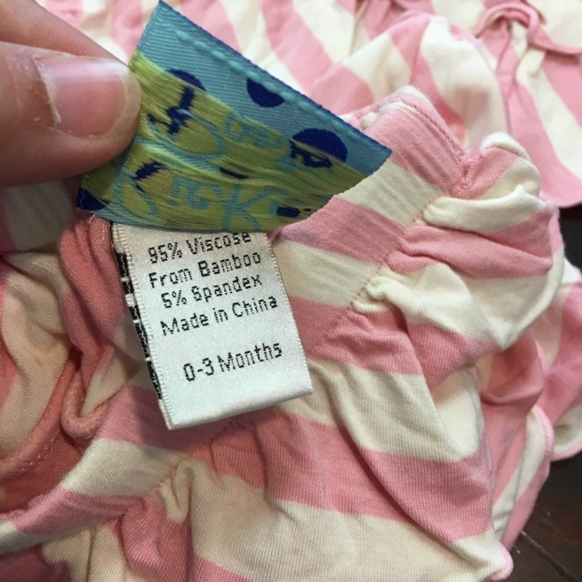 New kickee pants pink skirt 0-3 months