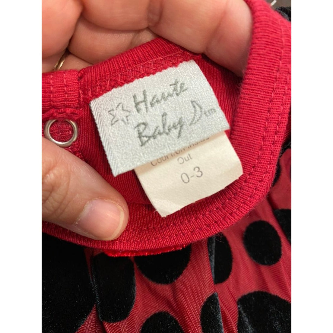 0-3 months Haute baby ruffle gown