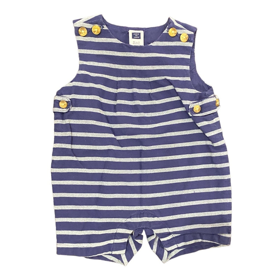 0-3 months Janie and Jack striped bubble romper