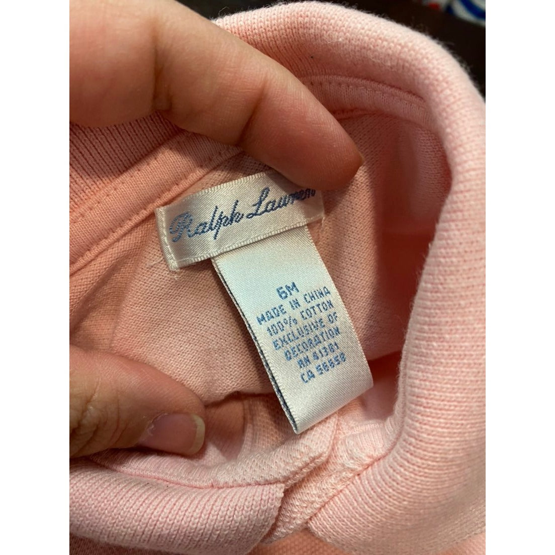 6 months Ralph Lauren pink romper