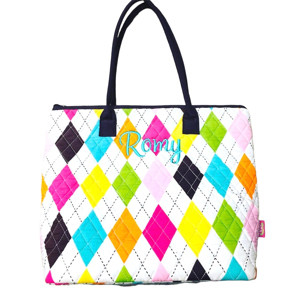 New Argyle tote bag