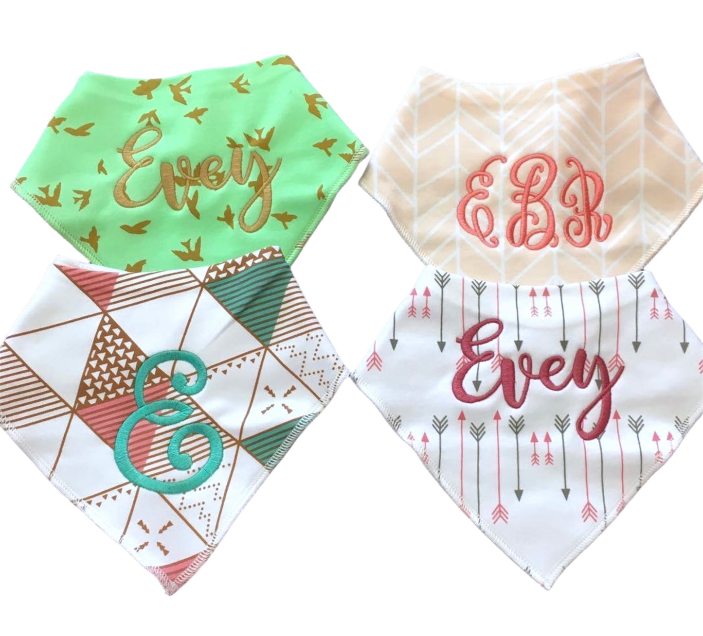 Custom bib & burp cloth Gift Set