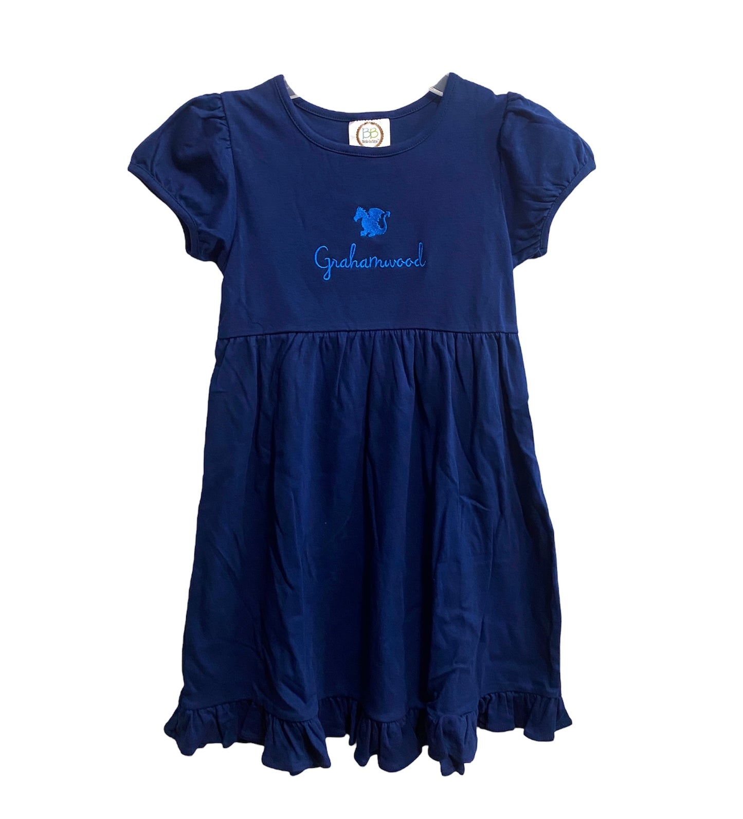 Grahamwood Short Sleeve Dragon Ruffle Dress