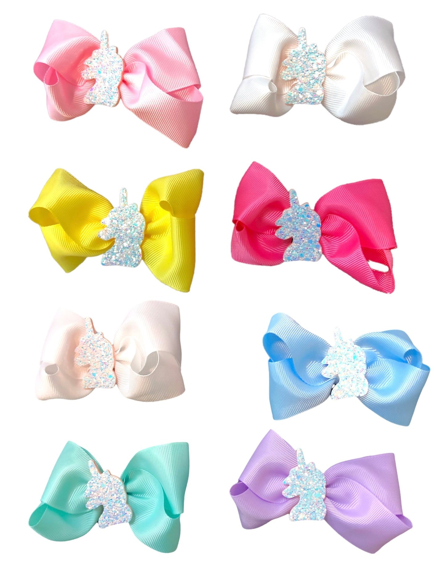 New unicorn bows bundle