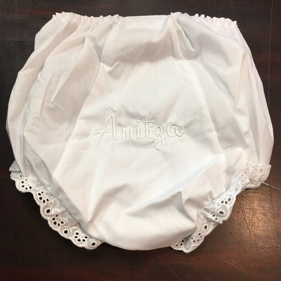 Embroidered Name Ruffle Bloomers