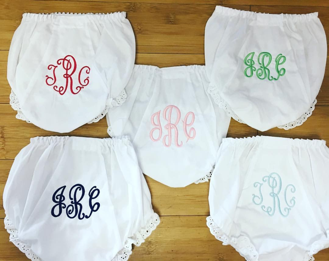 Monogram Ruffle Bloomers