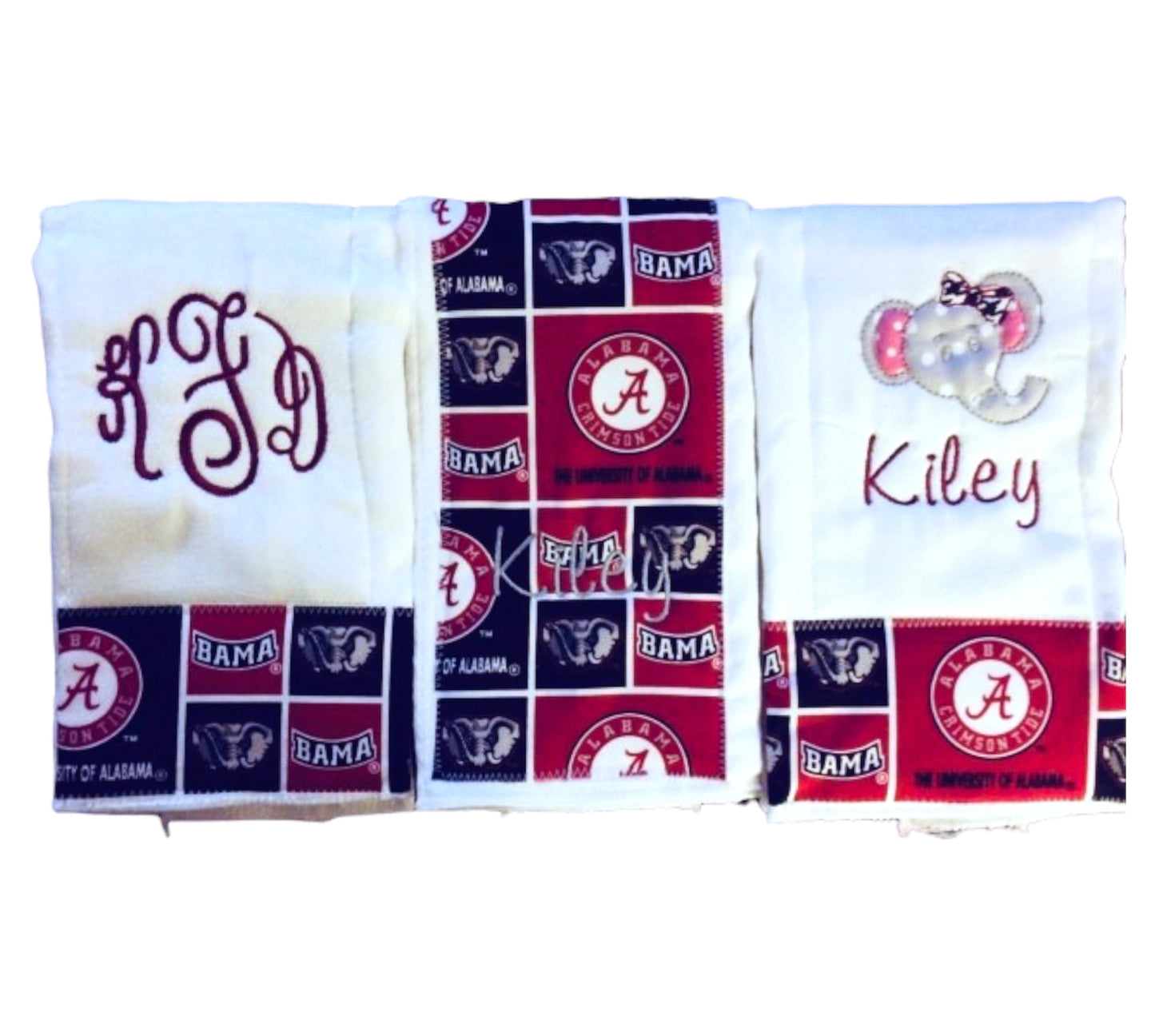 Custom bib & burp cloth Gift Set