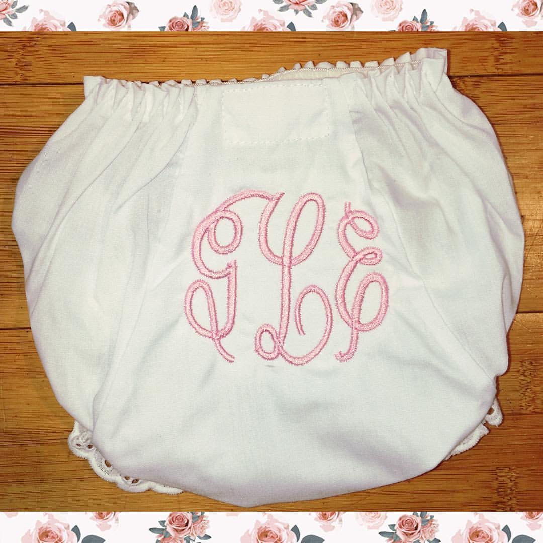 Monogram Ruffle Bloomers