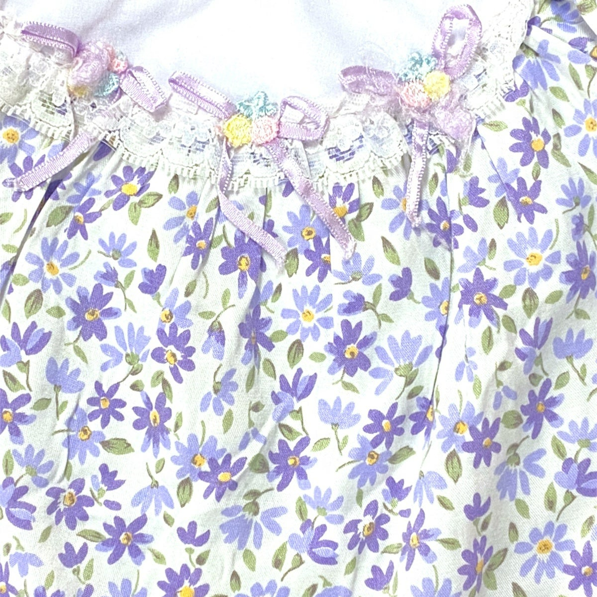 12 months vintage purple floral dress