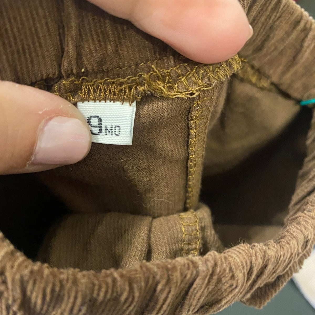 9 months boys brown corduroy pants