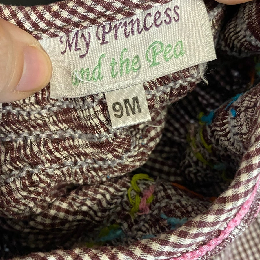 9 months Smocked owl Dress